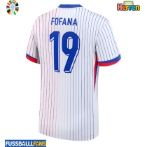 Frankreich Youssouf Fofana #19 Auswärtstrikot EM 2024 Kurzarm